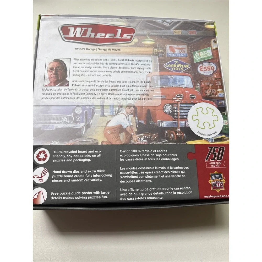 Masterpiece Jigsaw Puzzle~Wheelz Collectors Garage~750 Pieces~Cars~Jason Taylor
